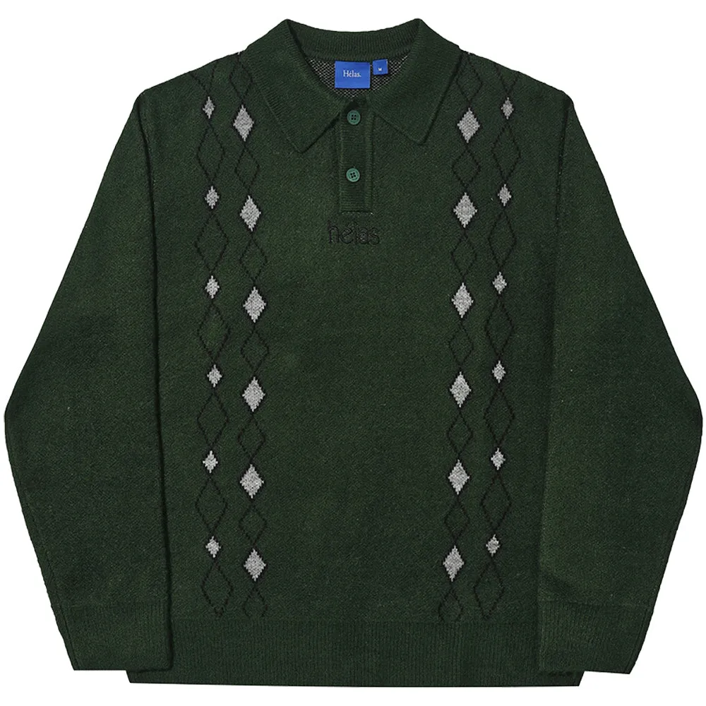 Hélas Apres-Ski Polo Knit Green