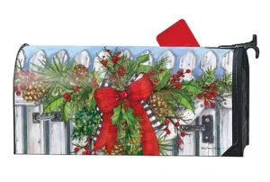 Holiday Garland Magnetic Mailbox Cover