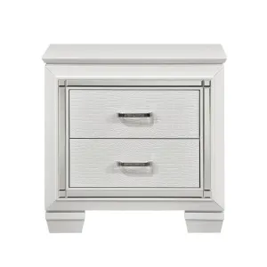 Homelegance Allura Nightstand in White 1916W-4