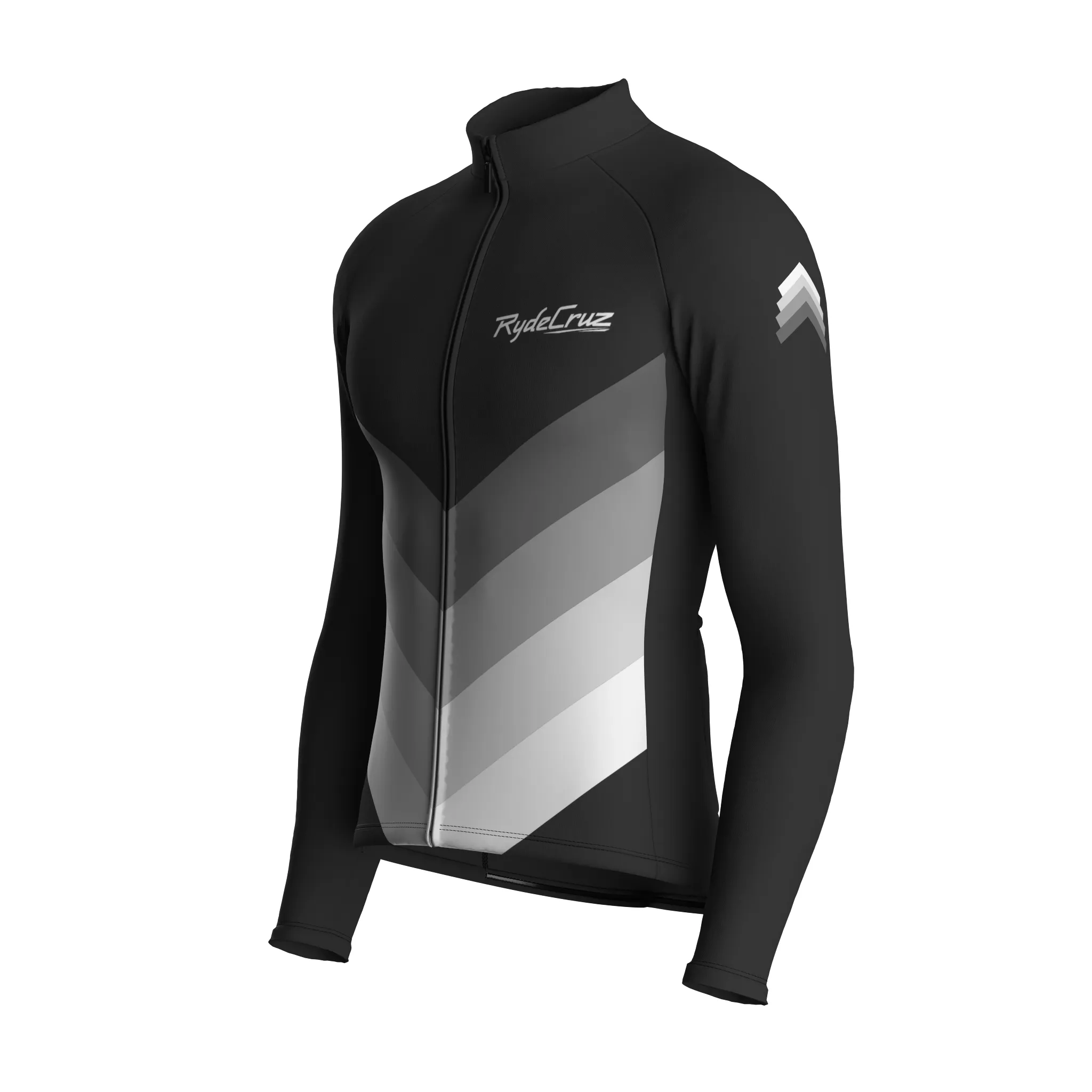 Horizon Shift | Charcoal Gray Male Long Sleeves Jersey