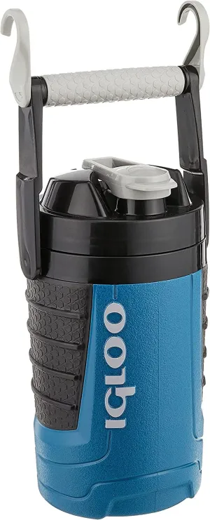 igloo proformance insulated 1 quart water jug - black/white/blue