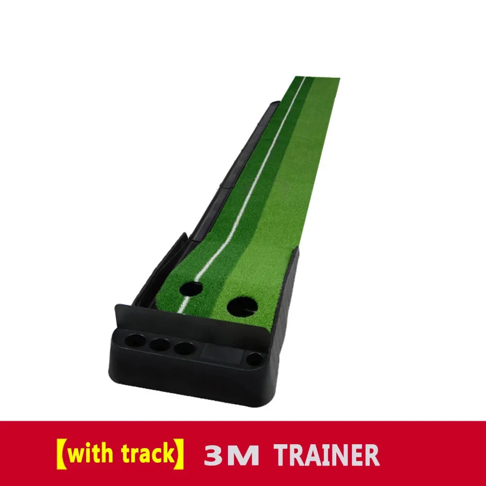 Indoor Golf Putting Trainer Portable Golf Practice Putting Mat Golf Green Putter Trainer 2.5M/3M with/without Return Fairway