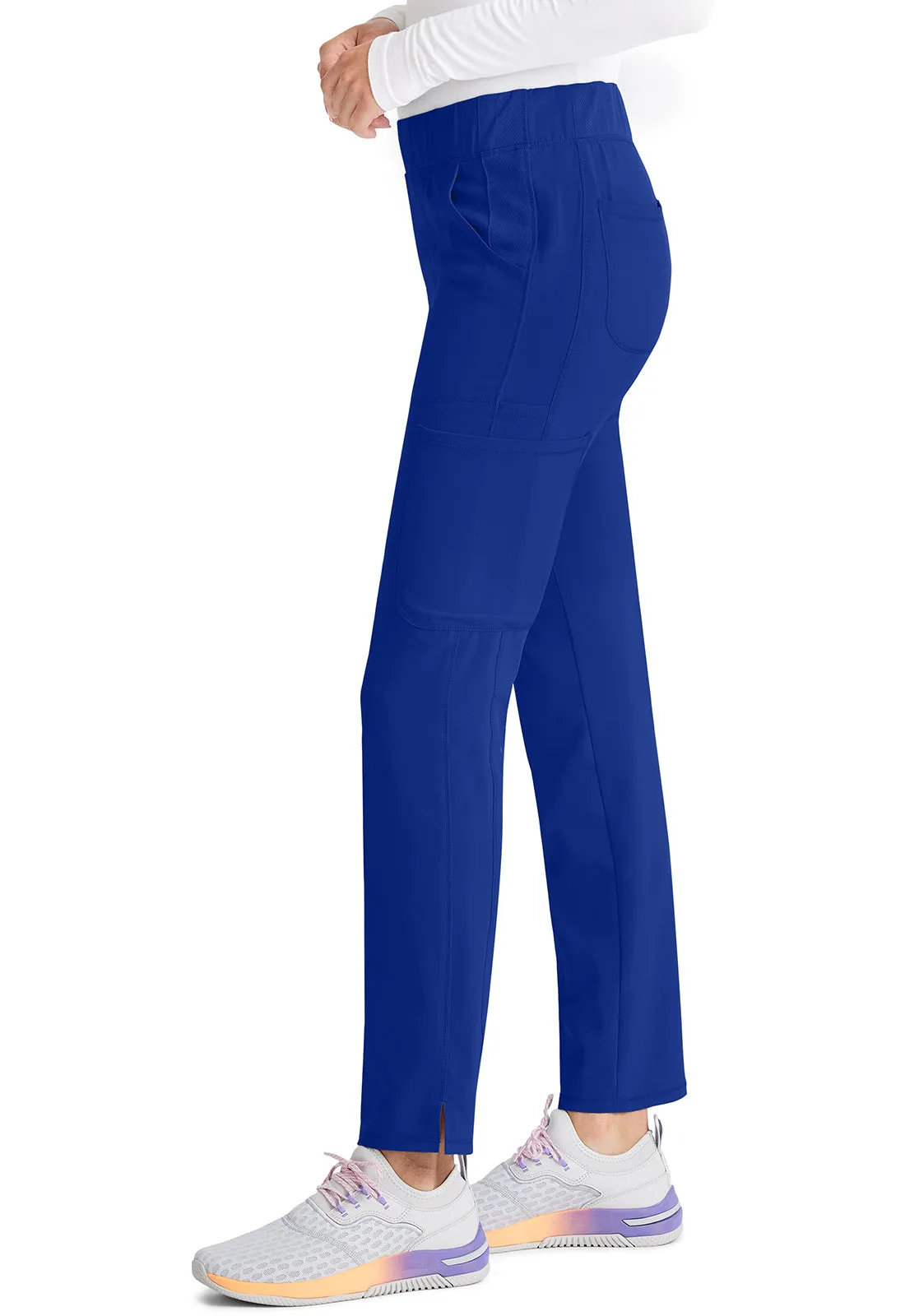 Inspira Flex IP121A Mid Rise Pull-On Straight Leg Cargo Pants Royal