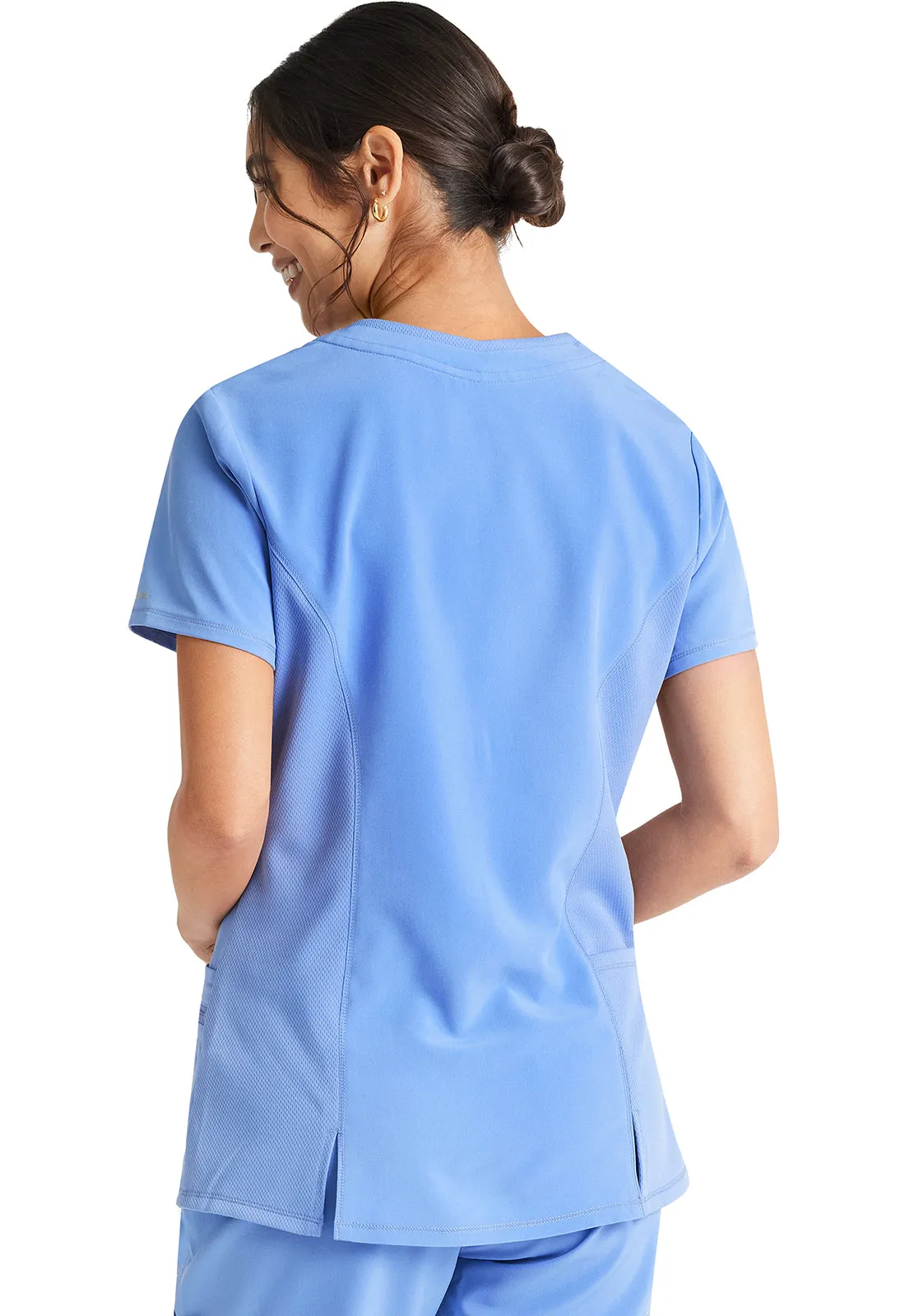 Inspira Flex IP727A V-Neck Top Ciel