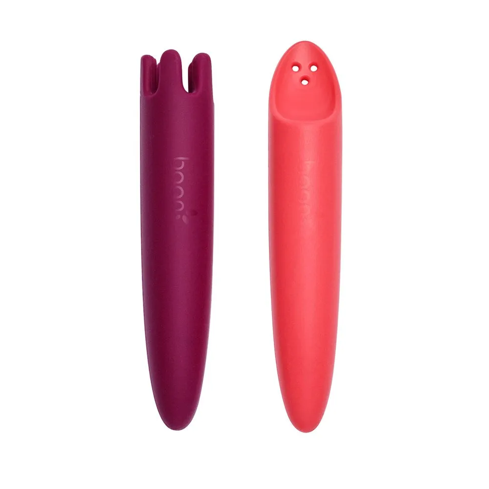 Jab Silicone Utensils - Coral/Purple