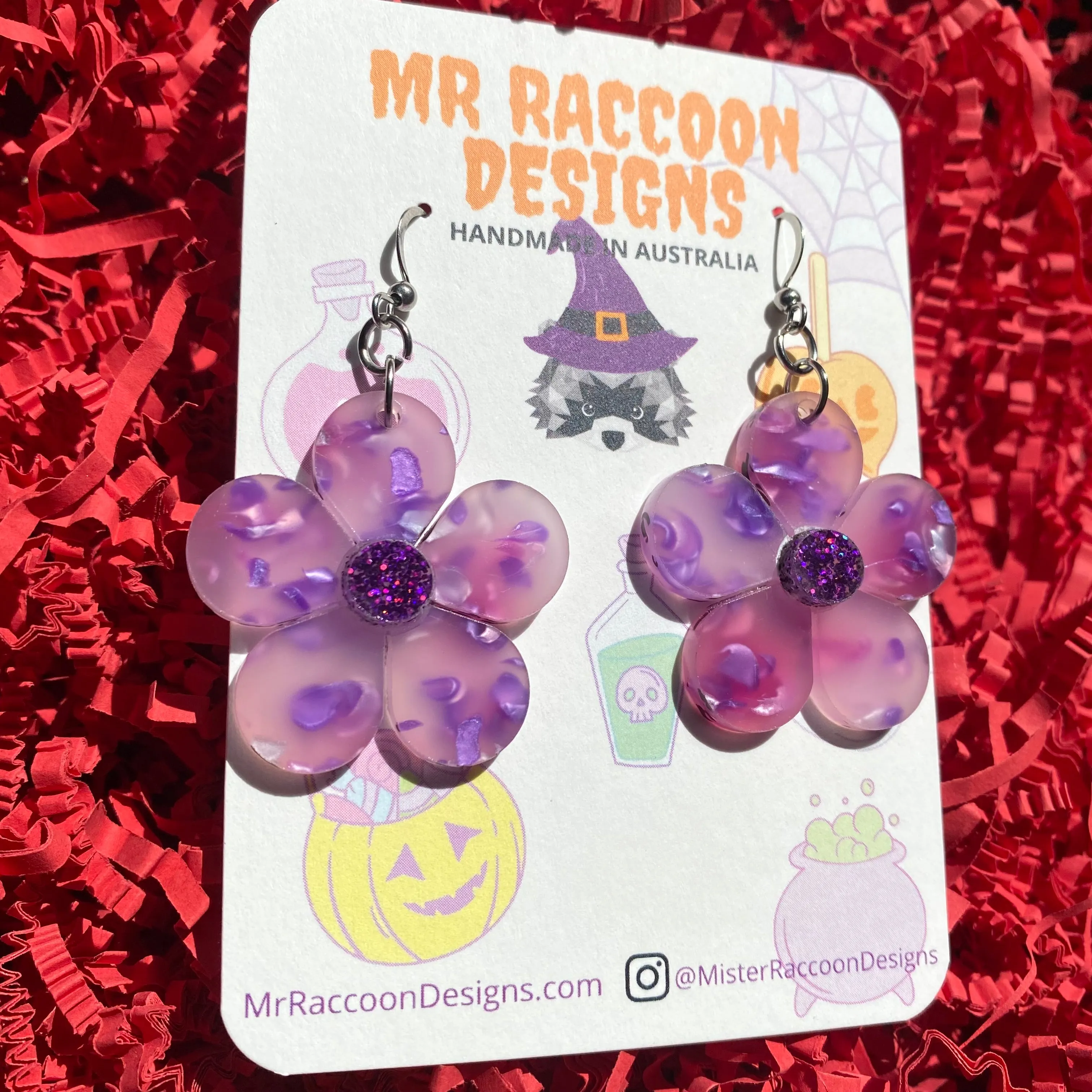 Jacaranda Filled Flower Dangles