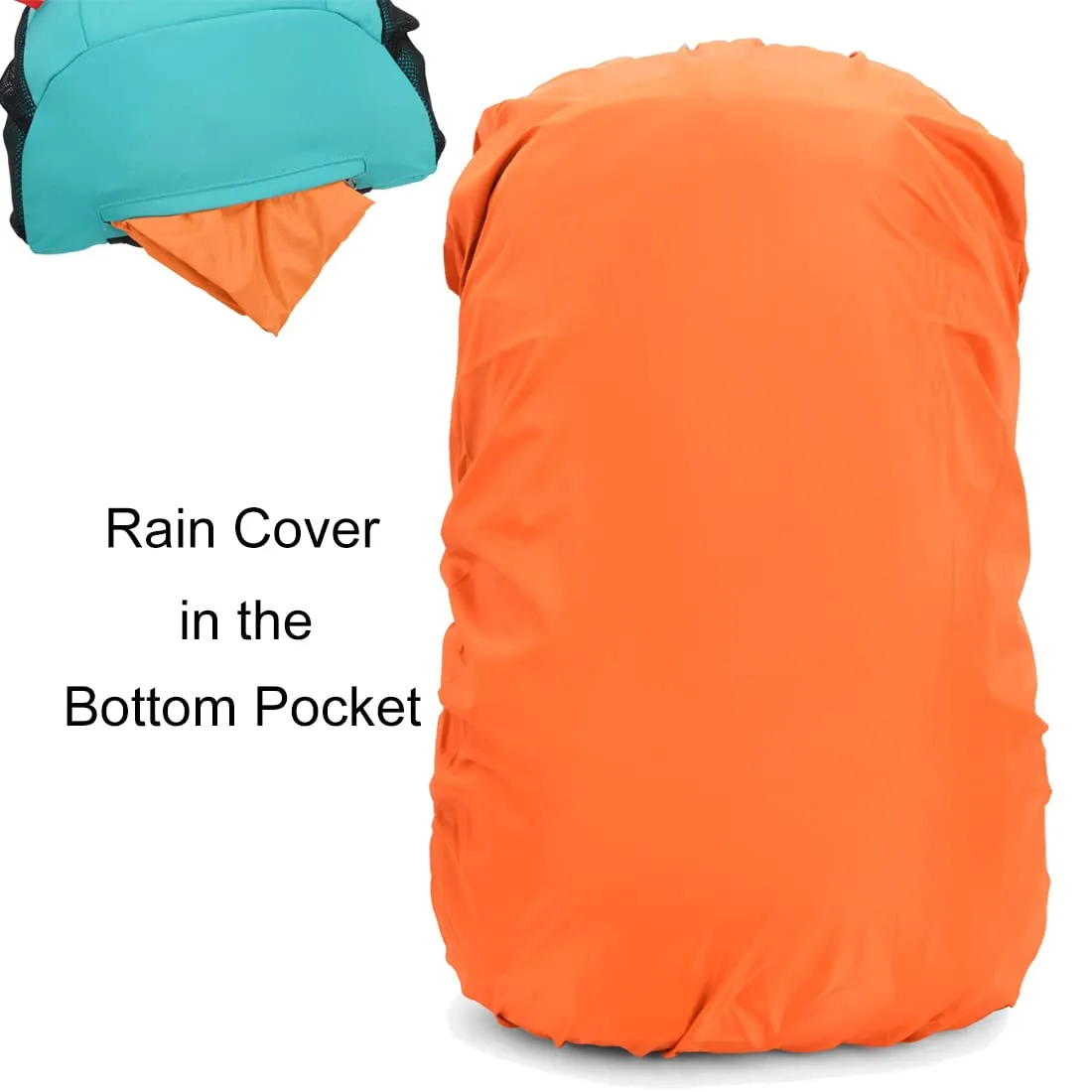 KinWild 40L Waterproof Hiking Backpack with Rain Cover