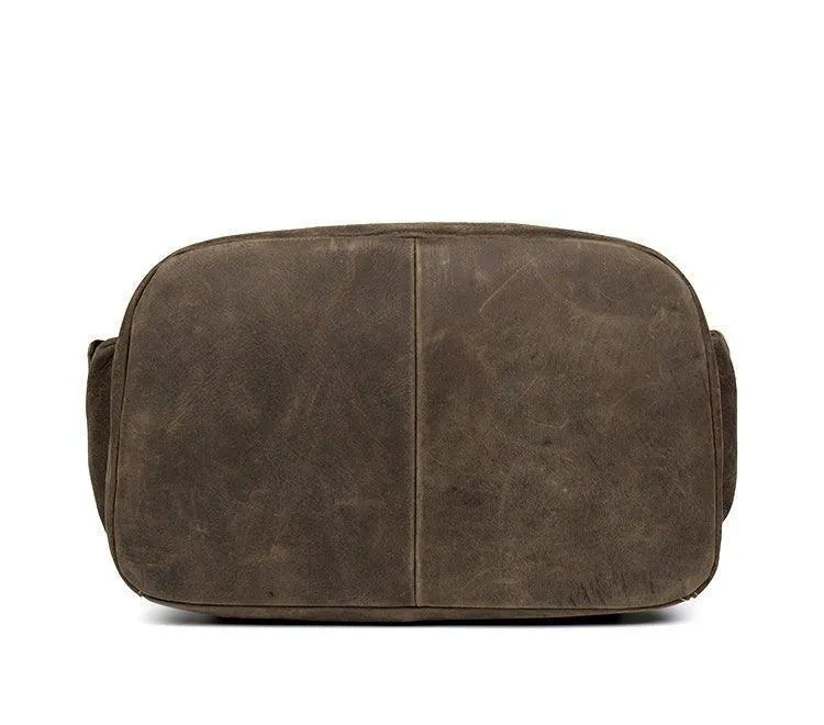 Large Vintage Leather Backpack for Men