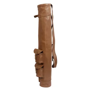 Leather Sunday Golf Bag With Buckle Closures