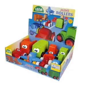 LENA Set: Bus, Cab, Convertible, Car, Tractor, Loader, Racing Car and Plane
