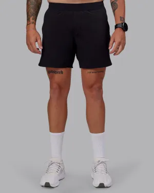 Lift Lined 6" Short - Black-Reflective