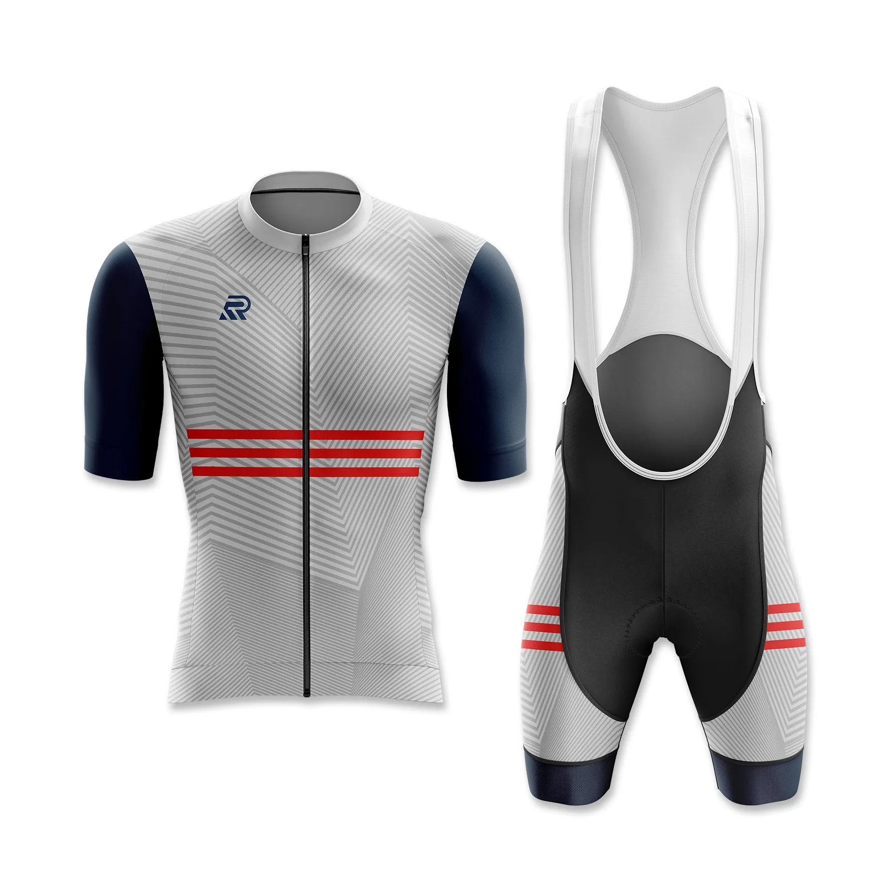 Light Gray Hybrid Cycling Jersey