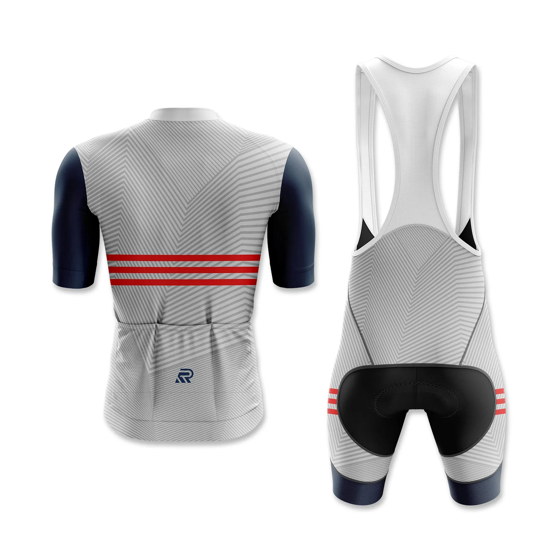 Light Gray Hybrid Cycling Jersey
