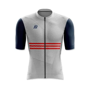 Light Gray Hybrid Cycling Jersey