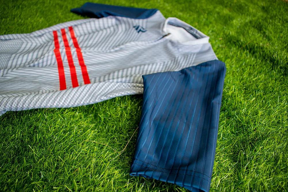 Light Gray Hybrid Cycling Jersey