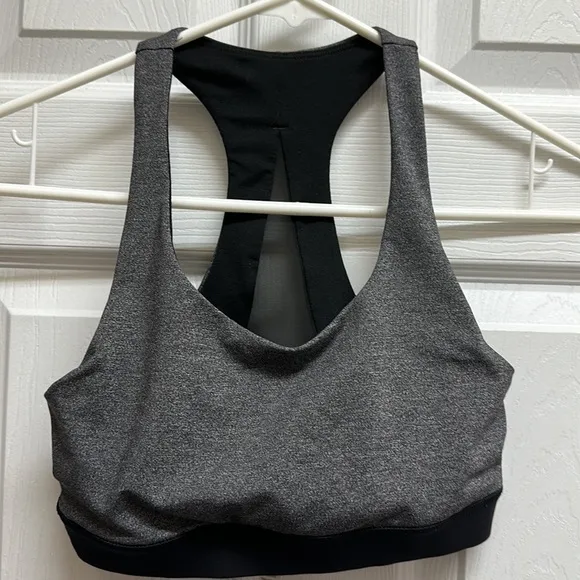 LIKE NEW! Lululemon Invigorate Bra Heathered Black/Black