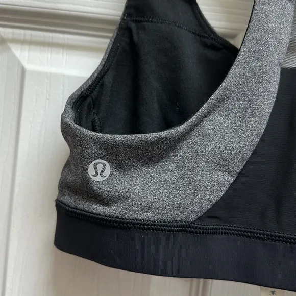 LIKE NEW! Lululemon Invigorate Bra Heathered Black/Black