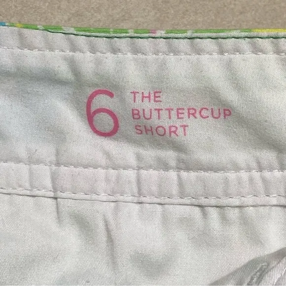 Lilly Pulitzer Shorts Women’s Size 6 Elephant Ear Print Buttercup Scallop Shorts