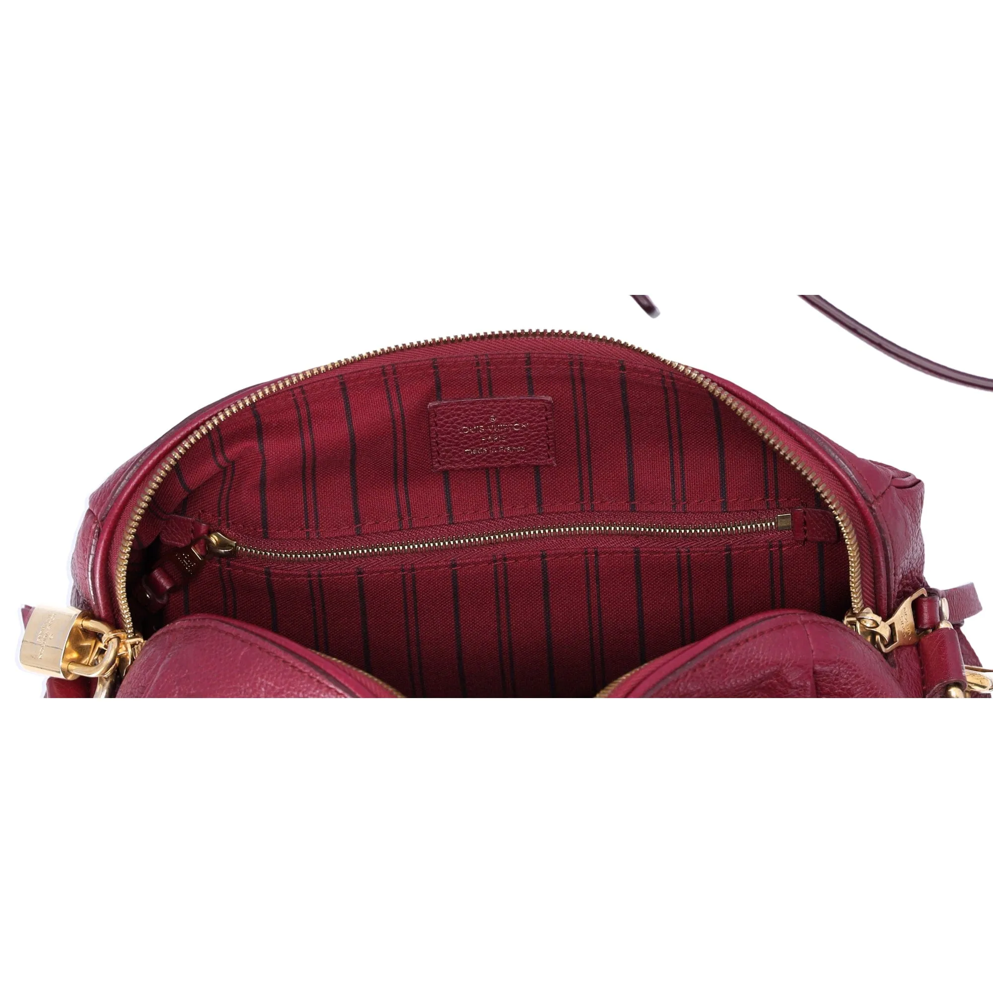Louis Vuitton Speedy Bandouliere 25 Monogram Empreinte Handbag M40764 Aurore