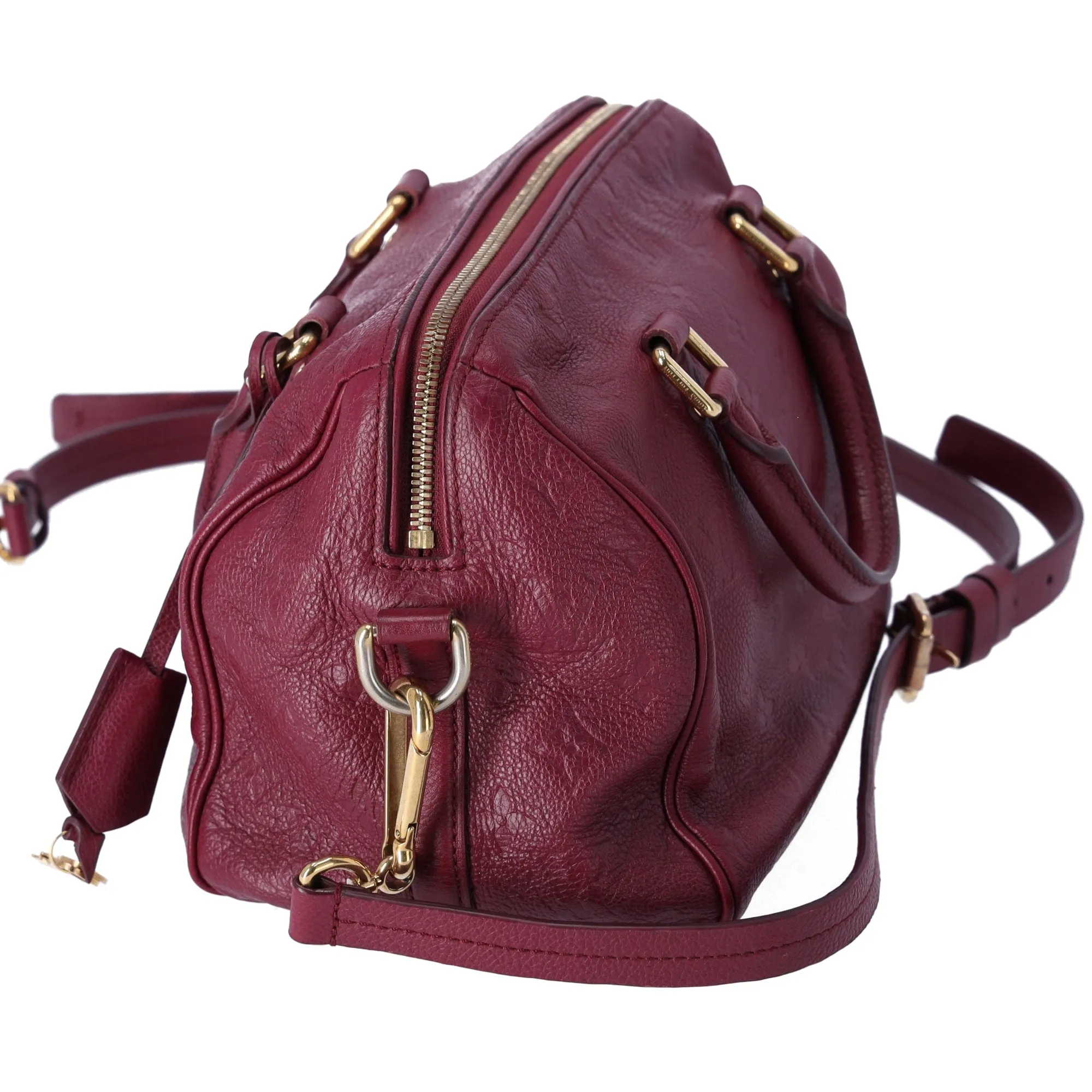 Louis Vuitton Speedy Bandouliere 25 Monogram Empreinte Handbag M40764 Aurore