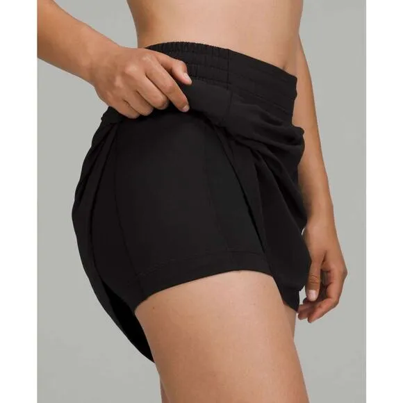Lululemon Hotty Hot High-Rise Skirt LongBlack Size 4 Running Workout Gym Skort