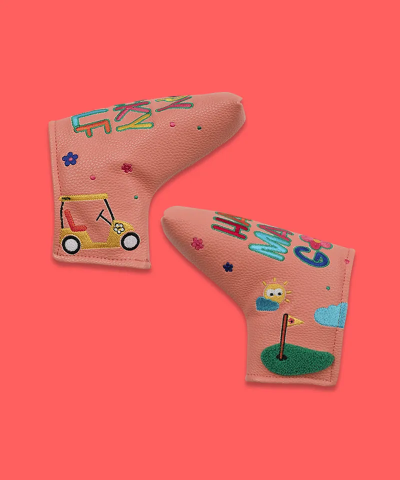 MACKY Golf: Happy Straight Putter Cover - Coral