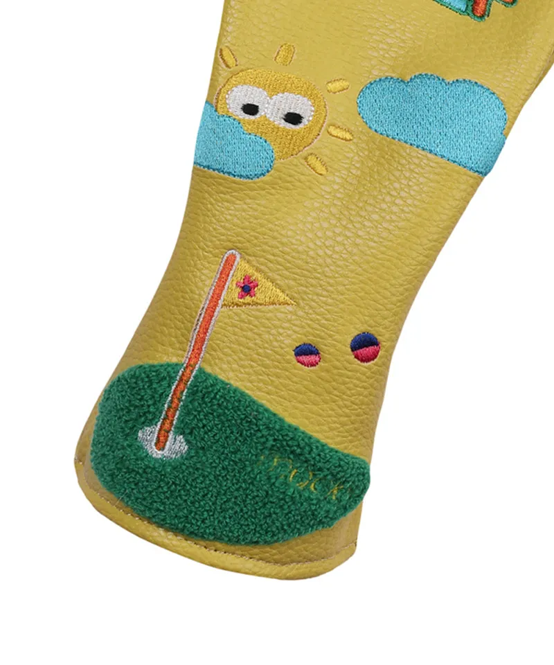 MACKY Golf: Happy Wood Cover - Mustard