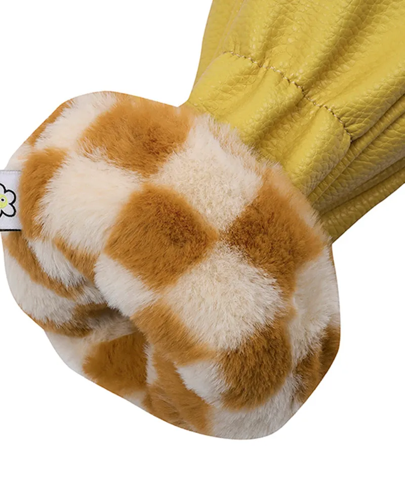MACKY Golf: Happy Wood Cover - Mustard