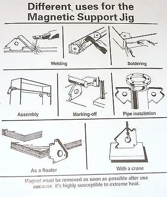 MAGNETIC HOLDER ARROW SHAPE - 75LB - NEW.