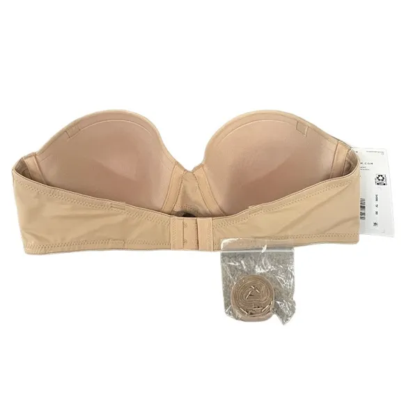 Maidenform Strapless Bra Stay Put Sweet Nothings Removable Strap Nude Size 38B