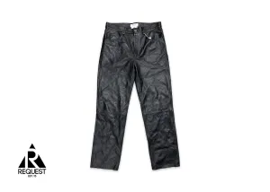 Marine Serre Embossed Crescent Moon Trousers "Black"