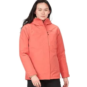 MARMOT Women's Ramble Component Jacket - 3-in-1 Waterproof Shell with Hood and Breathable Polartec Fleece Liner, Grapefruit, X-Large