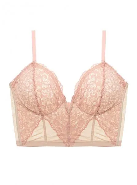 Mauvelous/Almond - Peony Soft Cropped Bustier -
