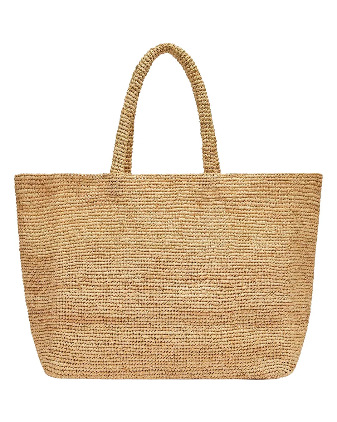 Mc2 Beige Embossed Raffia Beach Bag