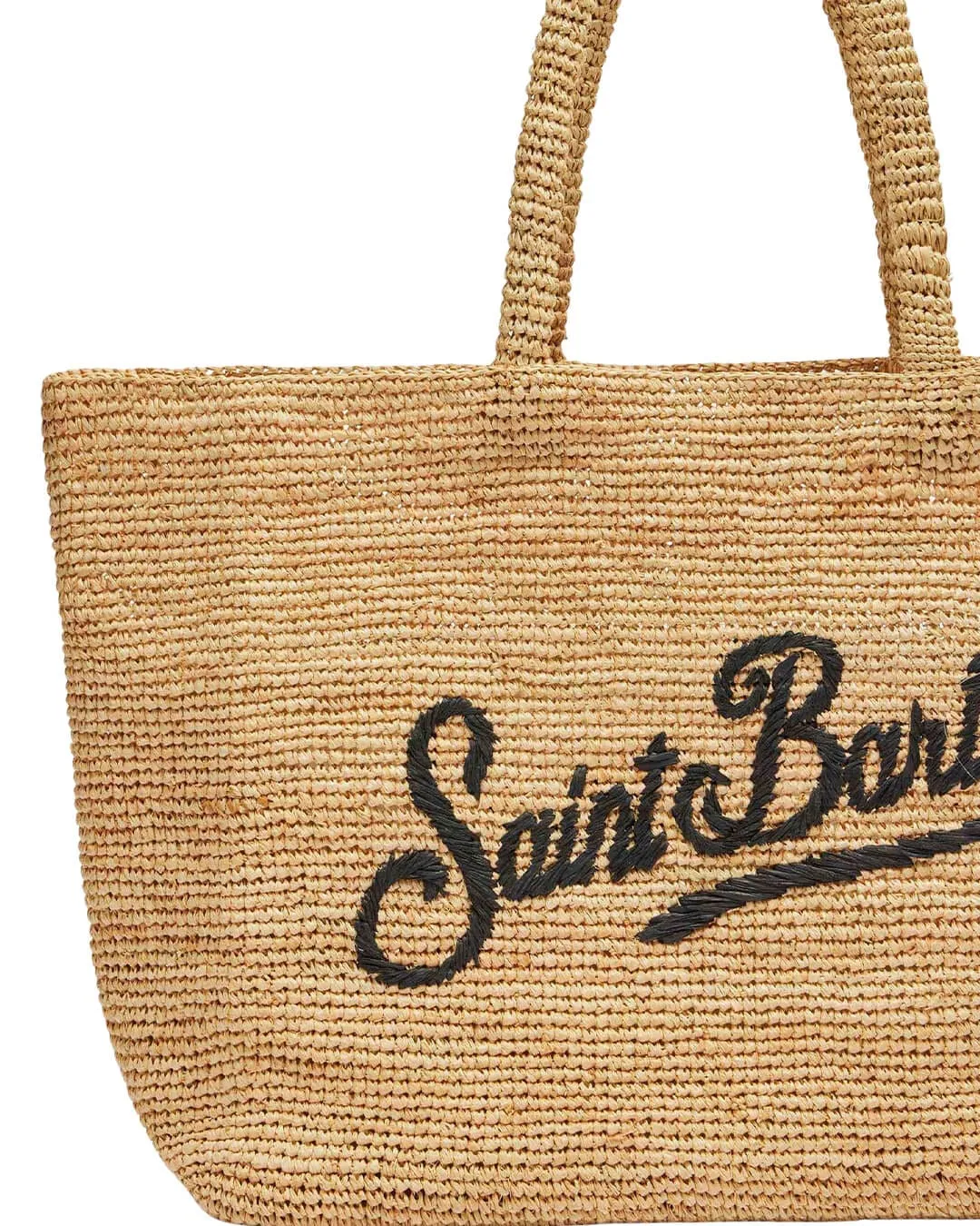 Mc2 Beige Embossed Raffia Beach Bag