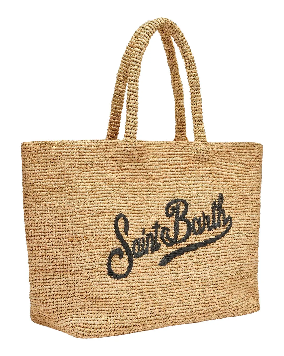 Mc2 Beige Embossed Raffia Beach Bag