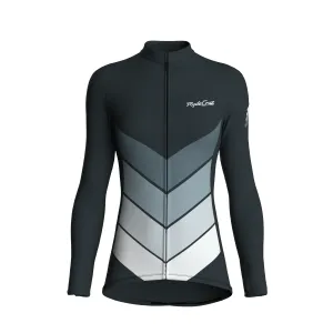 Mecha Shell | Gunmetal Gray Female Long Sleeves Jersey