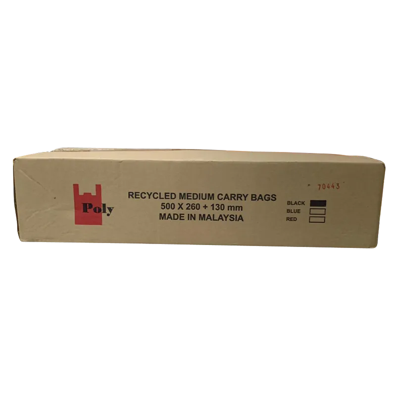 Medium Black Recyclable Carry Bags