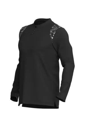 Men’s Ace Long Sleeve Golf Shirt - Black/Camo