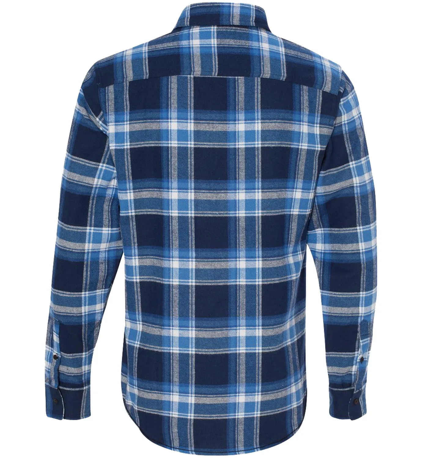 Men’s Blue Crab Flannel Shirt Blue White