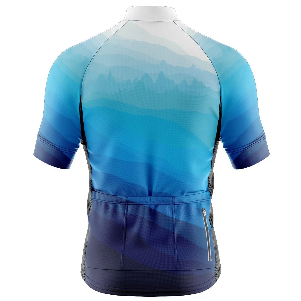 Mens Blue Peaky Cycling Jersey