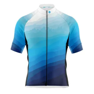 Mens Blue Peaky Cycling Jersey