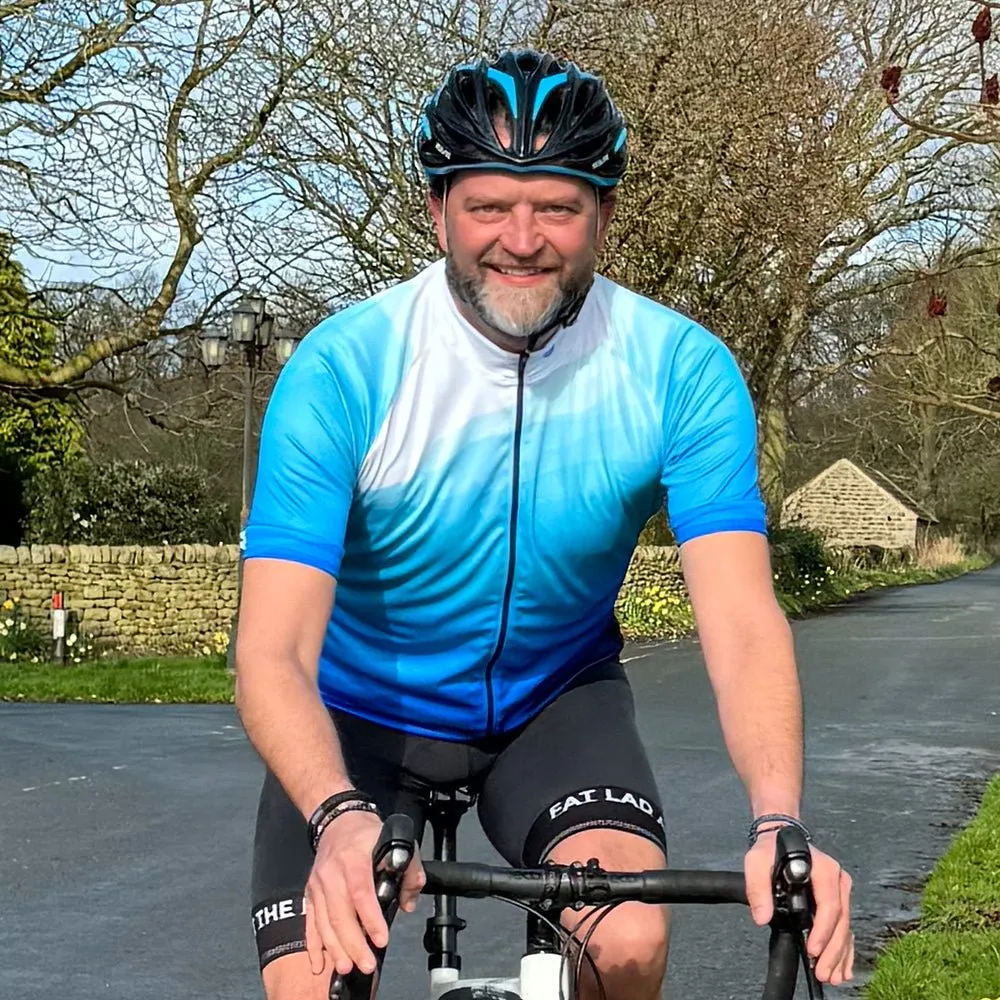 Mens Blue Peaky Cycling Jersey