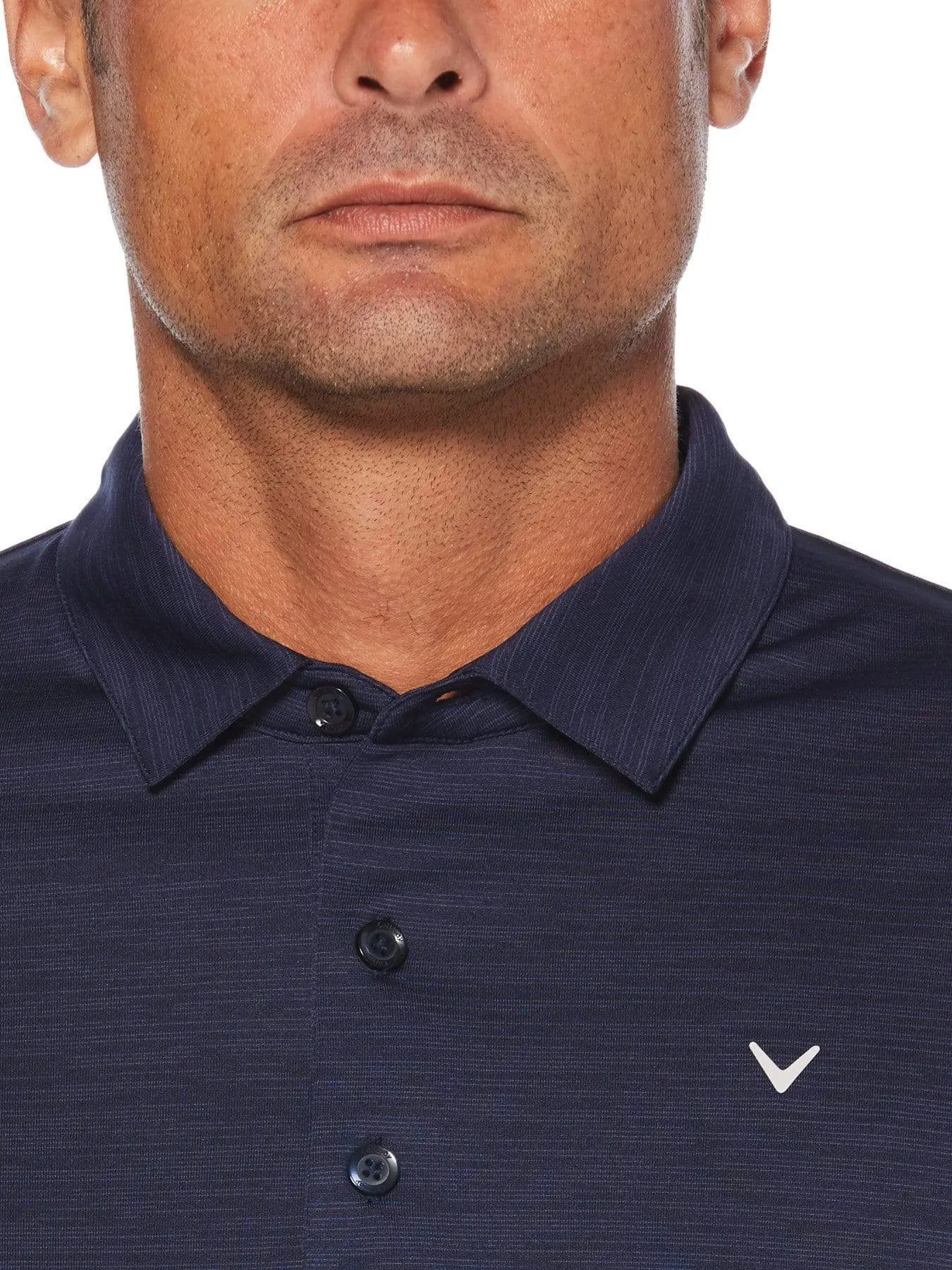 Mens Broken Stripe Polo