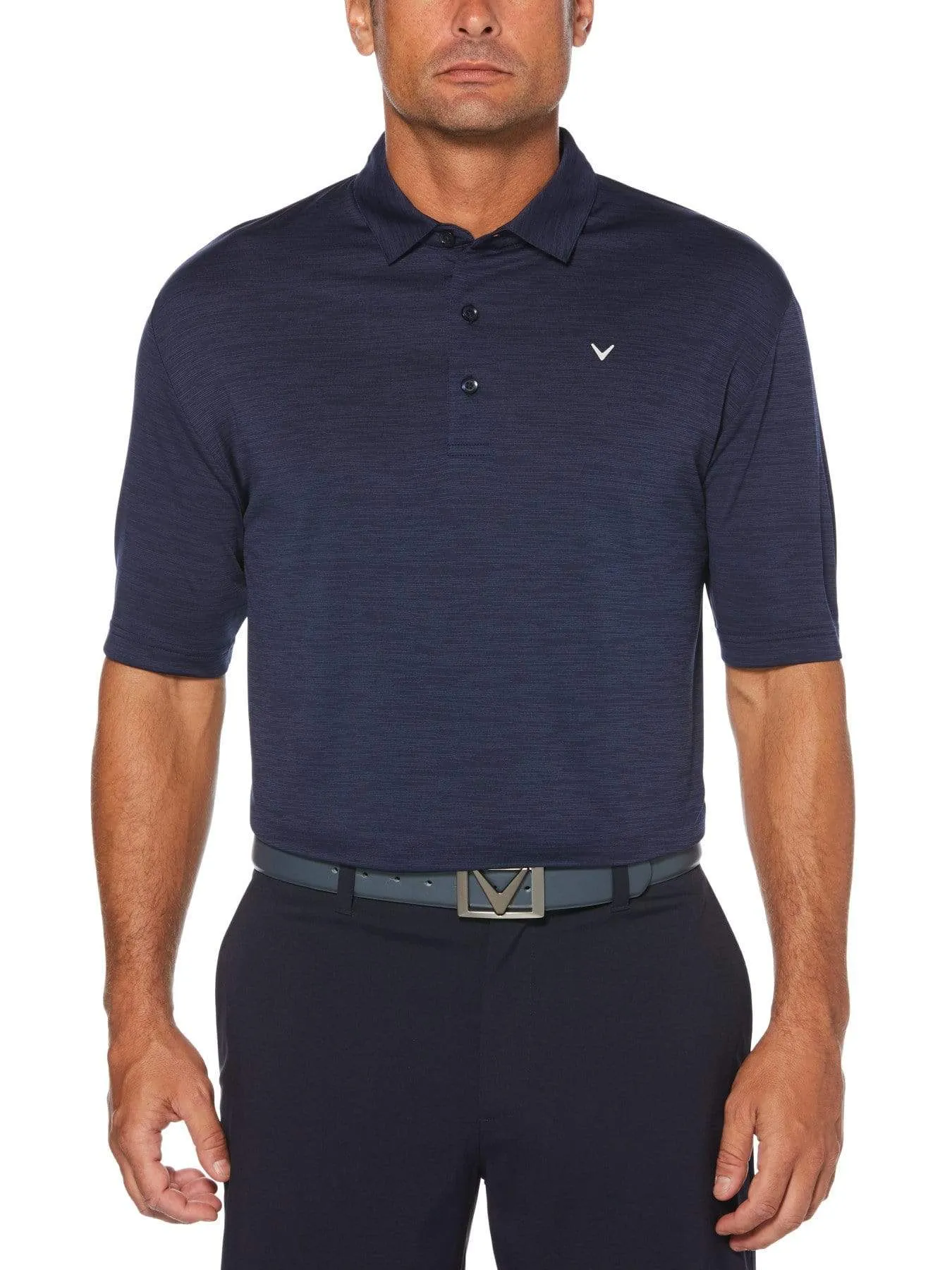 Mens Broken Stripe Polo