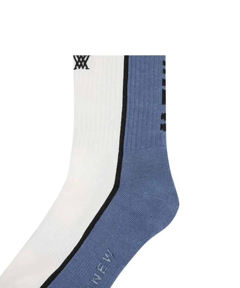 Men's Line Socks - Off-White