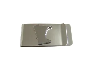 Minnesota State Map Shape Money Clip