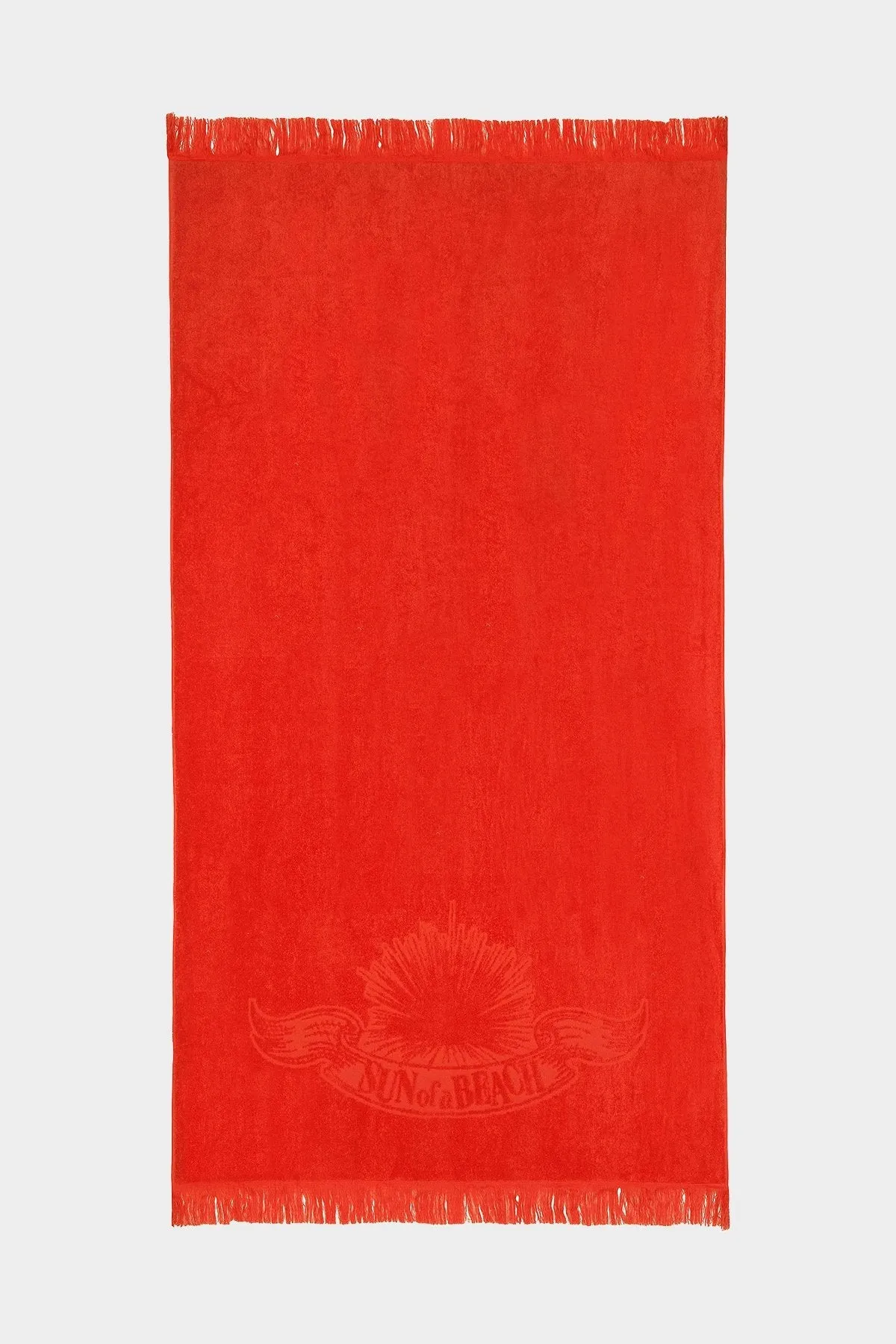Monochrome Beach Towel in Just Orange