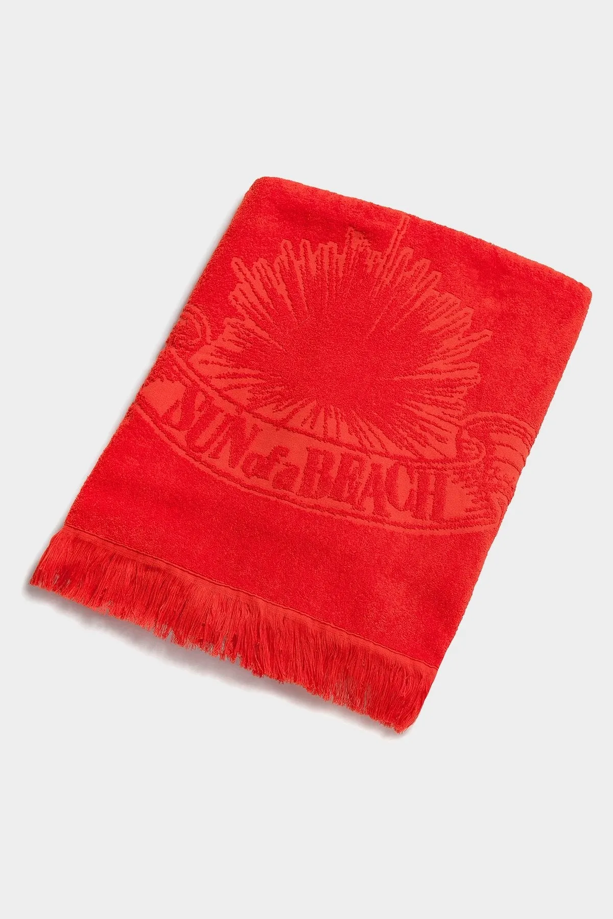 Monochrome Beach Towel in Just Orange