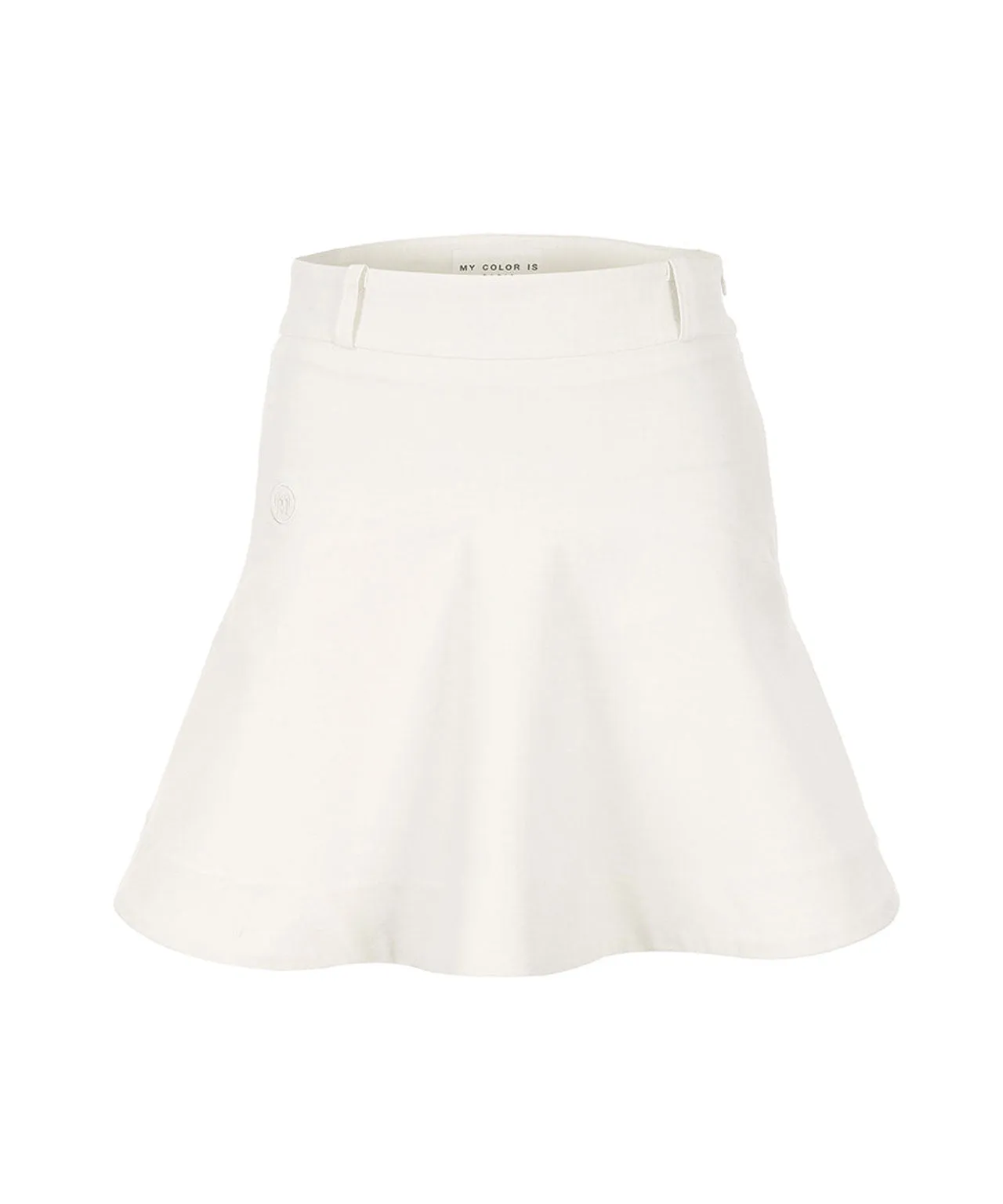 MYCL Houndstooth Flare Skirt - White